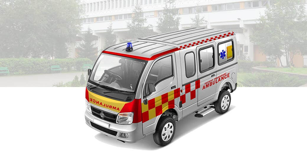 Tata Magic Express Type b Ambulance White